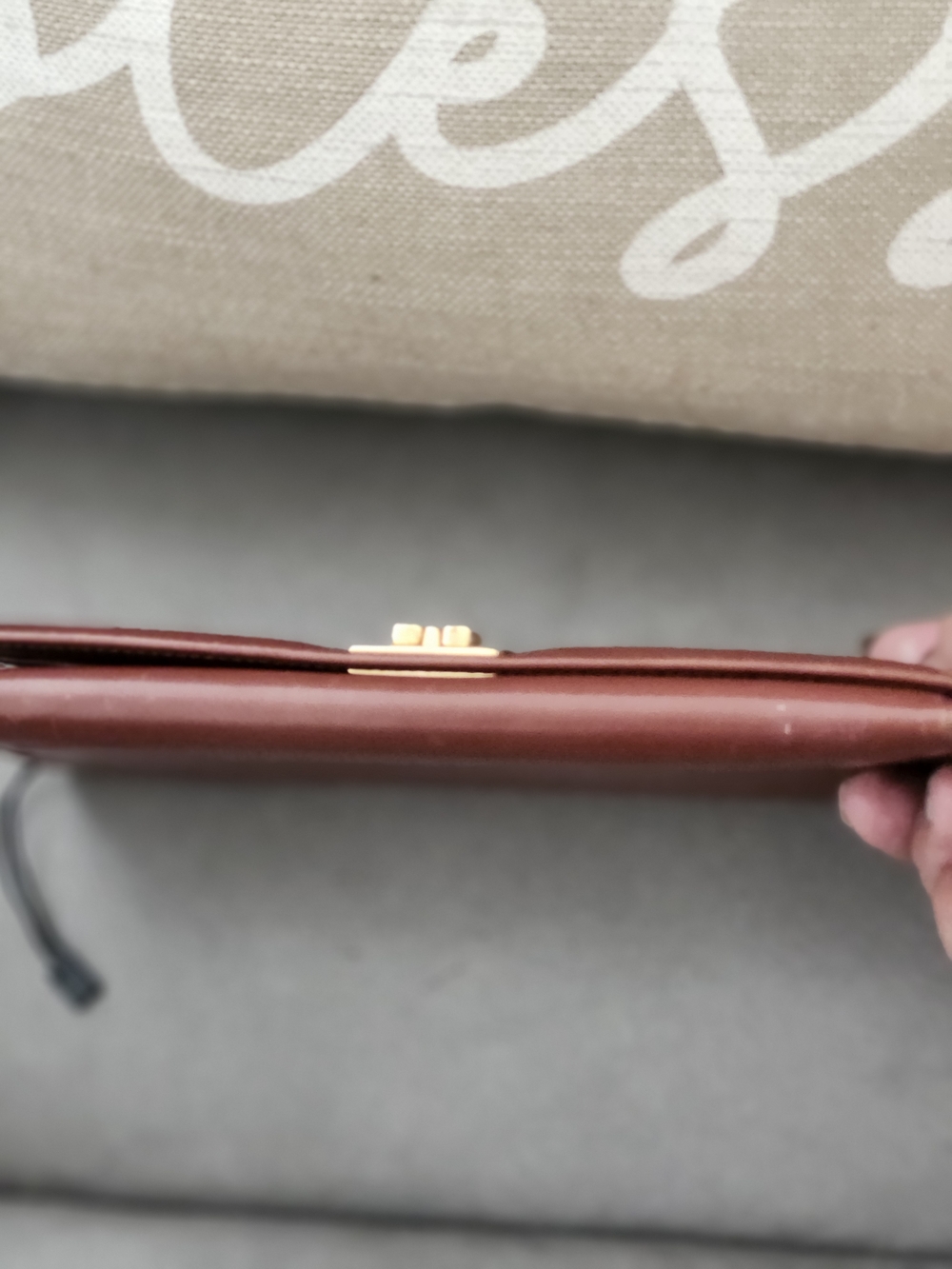 Salvatore Ferragamo Brown Leather Wallet with Gold Hardware - Picture 9 of 16